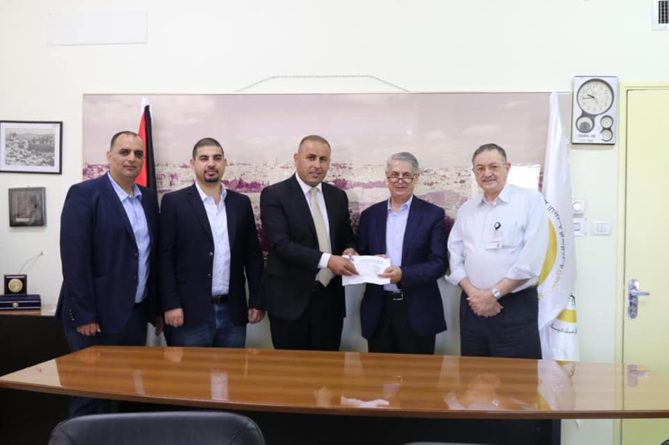 Palestinian Bar Association Donates $50,000 in Support to Al-Makassed and Al-Mutala' Hospitals