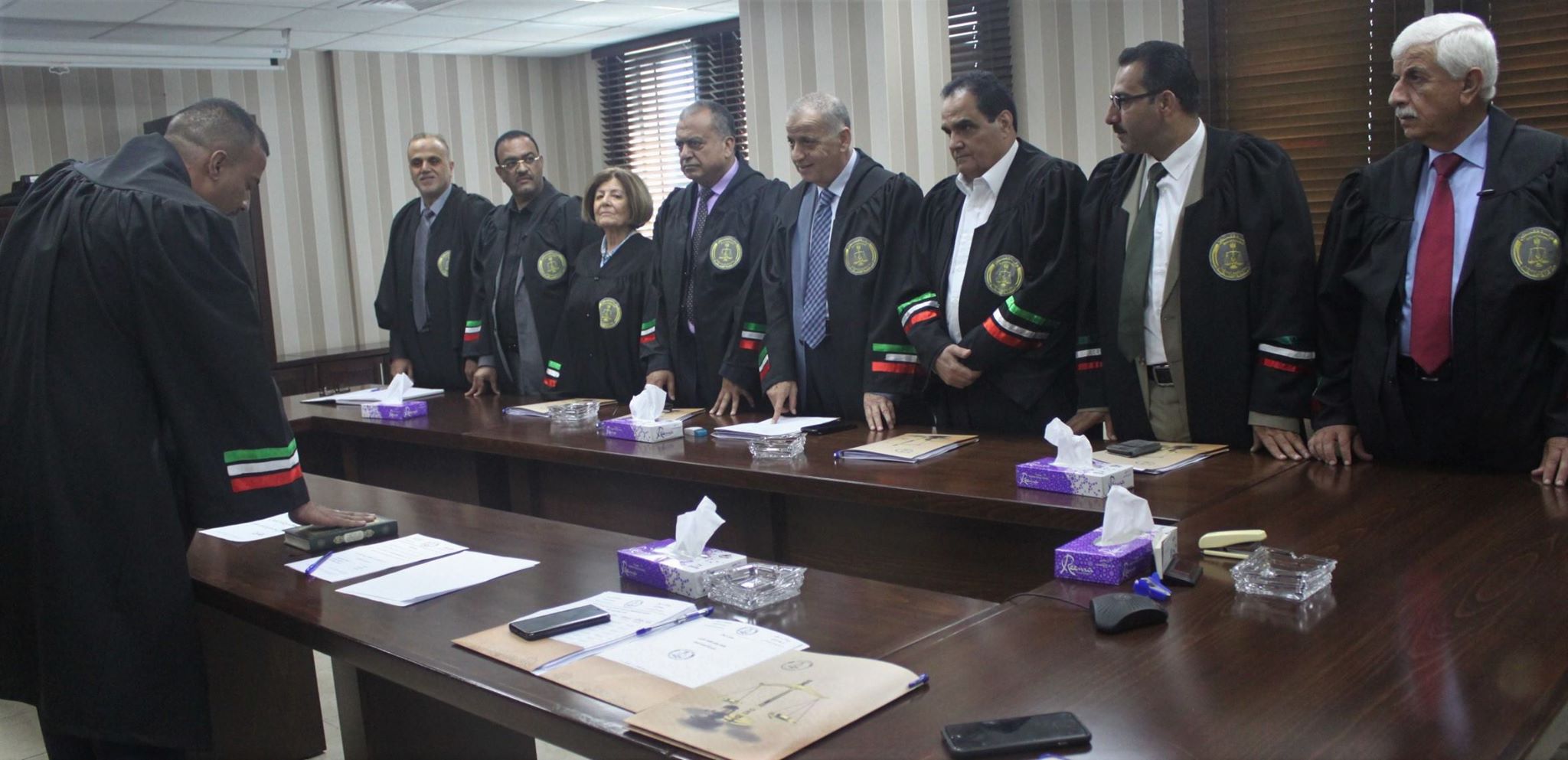 Fifteen Peace Judges Swear the Legal Oath Before the President and Members of the Supreme Judicial Council