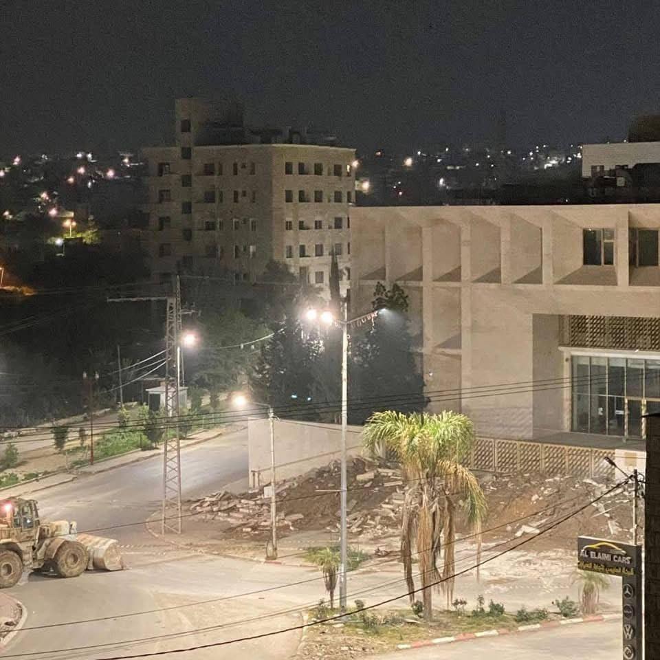 Israeli Forces Demolish the Entrance of Tulkarm Courthouse, Causing Damage to Judicial Operations